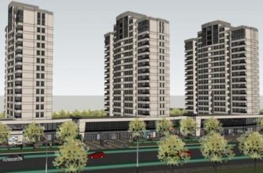 Sketchup住宅模型|高层住宅,底层商业,现代风格,居住建筑-BIM建筑网