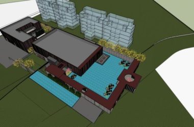 Sketchup商业模型|多层商业售楼处，现代风格-BIM建筑网