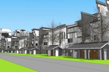 Sketchup住宅模型|多层住宅小区,高层公寓,居住建筑,双拼别墅,中式风格-BIM建筑网