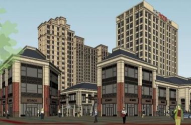 Sketchup住宅模型|高层住宅,酒店,底层商业,坡屋顶,连廊,新古典风格-BIM建筑网