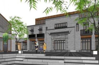 Sketchup商业模型|多层商业街，中式风格-BIM建筑网