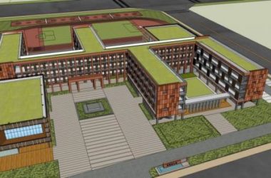 Sketchup学校模型|多层学校小学,教育建筑,教学楼,现代风格-BIM建筑网