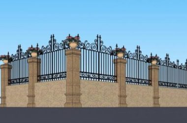 Sketchup素材模型|围墙护栏，欧式，古典风格，构件-BIM建筑网