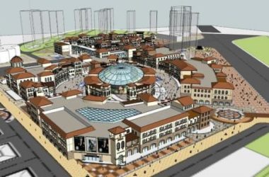 Sketchup商业模型|多层商业街，豪德敦化，西班牙风格，地中海，古典风格-BIM建筑网