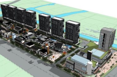 Sketchup住宅模型|多层高层混合，高层住宅，底层商业，新中式风格-BIM建筑网