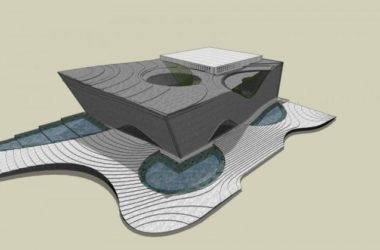 Sketchup文化模型|多层音乐厅,现代风格,文化艺术建筑-BIM建筑网