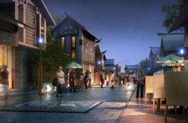 Sketchup商业模型|中式风格，铜仁，商业街模型，仿太古里-BIM建筑网