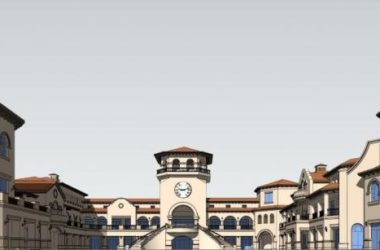 Sketchup商业模型|多层商业街，西班牙风格-BIM建筑网