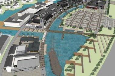 Sketchup商业模型|多层商业街，中式风格，景观-BIM建筑网