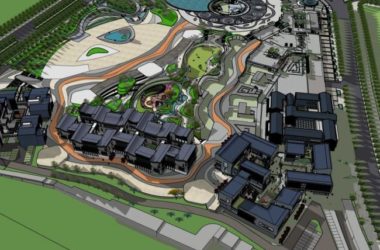 Sketchup酒店模型|度假区,多层酒店综合体,商业,现代风格-BIM建筑网