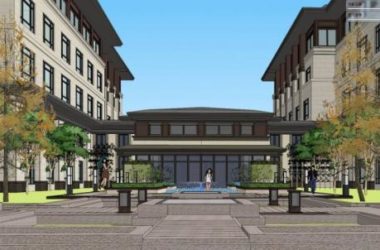 Sketchup酒店模型|多层酒店,中式风格-BIM建筑网