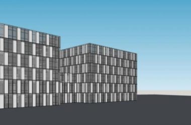 Sketchup办公模型|多层办公楼,现代风格-BIM建筑网