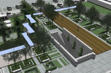 Sketchup文化模型|多层展馆与广场景观设计,文化建筑,现代风格-BIM建筑网