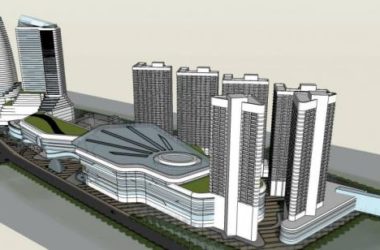 Sketchup综合体模型|超高层综合体规划,办公,酒店,商业金融区,现代风格-BIM建筑网