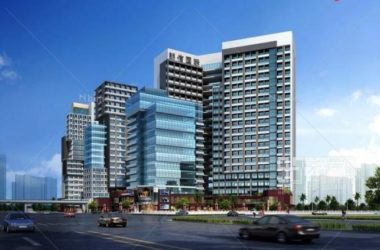 Sketchup住宅模型|高层住宅小区，公寓，社区沿街商业，居住建筑，现代风格-BIM建筑网