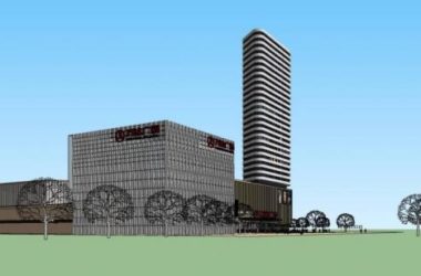 Sketchup综合体模型|凌水湾万达广场,商多层高层混合业综合体,现代风格-BIM建筑网