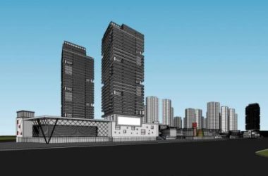 Sketchup综合体模型|超高层城市商业综合体,住宅,办公,现代风格,商业裙房-BIM建筑网