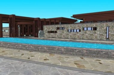 Sketchup商业模型|多层商业会所，新中式风格-BIM建筑网