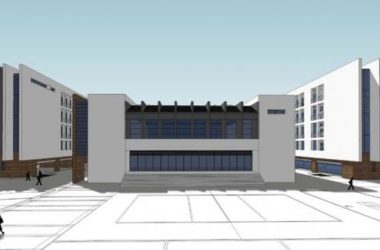 Sketchup学校模型|多层中学学校,校园,教学楼,教育建筑,现代风格-BIM建筑网