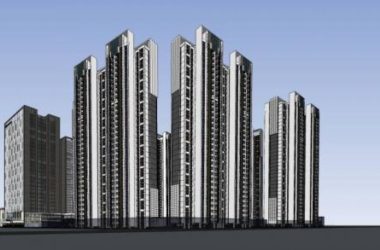 Sketchup综合体模型|万达某商业综合体,高层办公,住宅,现代风格-BIM建筑网
