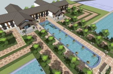 Sketchup商业模型|多层售楼处，东南亚风格-BIM建筑网