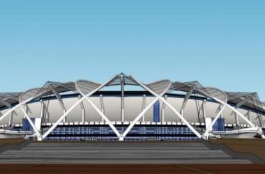 Sketchup体育馆模型|多层体育场馆,现代风格-BIM建筑网