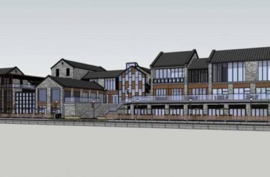 Sketchup商业模型|多层沿河商业街，古建，中式风格-BIM建筑网