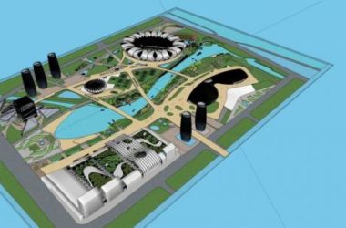 Sketchup体育馆模型|多层奥体中心,体育建筑,现代风格-BIM建筑网