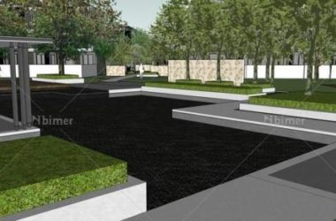 Sketchup住宅模型|多层住宅小区，居住建筑，景观设计，现代风格-BIM建筑网