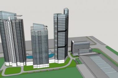 Sketchup综合体模型|城市商业综合体,高层办公楼,现代风格-BIM建筑网