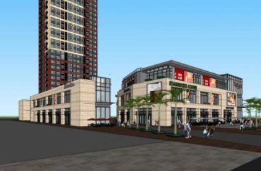 Sketchup综合体模型|东莞万科商业综合体,多层高层混合,高层住宅,现代风格,底层商业-BIM建筑网