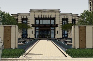 Sketchup商业模型|多层售楼处，现代风格-BIM建筑网