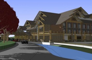 Sketchup酒店模型|多层内蒙古温泉度假酒店,中式风格-BIM建筑网