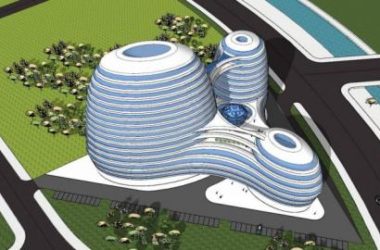 Sketchup酒店模型|星级云河,多层高层混合酒店,现代风格-BIM建筑网