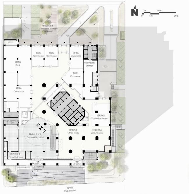 BIM建筑|从守旧向开放的演变:宝钢年夜厦城市更新项目 / FTA建筑设计 BIM建筑|从守旧向开放的演变:宝钢年夜厦城市更新项目 / FTA建筑设计