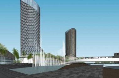 Sketchup综合体模型|青岛张村,超高层商业综合体,办公写字楼,现代风格-BIM建筑网