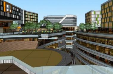 Sketchup综合体模型|豫发·海贝城,多层商业综合体,裙房,酒店,办公,现代风格-BIM建筑网