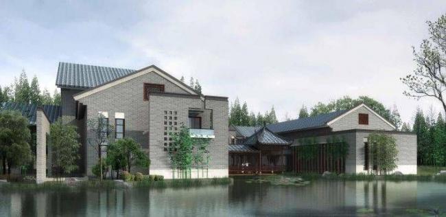 Sketchup商业模型|多层商业会所,中式风格 Sketchup商业模型|多层商业会所,中式风格