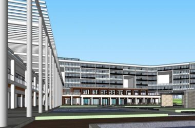 Sketchup酒店模型|多层度假酒店,现代风格-BIM建筑网