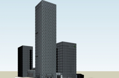 Sketchup综合体模型|超高层商业综合体,办公写字楼,现代风格-BIM建筑网