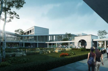 Sketchup学校模型|多层中学学校,教育建筑,现代风格-BIM建筑网