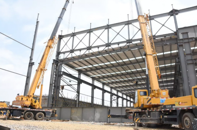 BIM与装配式|广西建工钢结构生产加工基地建设热火朝天 BIM与装配式|广西建工钢结构生产加工基地建设热火朝天