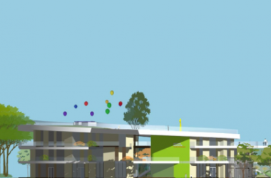 Sketchup学校模型|多层幼儿园学校,教育建筑,现代风格-BIM建筑网