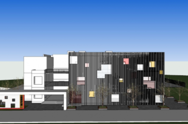 Sketchup学校模型|多层幼儿园学校,教育建筑,现代风格-BIM建筑网