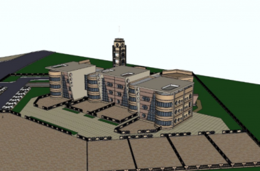 Sketchup学校模型|多层幼儿园学校,教育建筑,现代风格-BIM建筑网