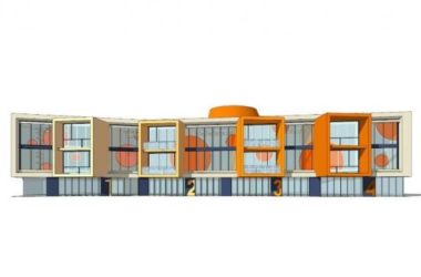 Sketchup学校模型|多层幼儿园学校,教育建筑,现代风格-BIM建筑网
