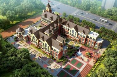 Sketchup学校模型|多层幼儿园学校,教育建筑,英式古典风格-BIM建筑网