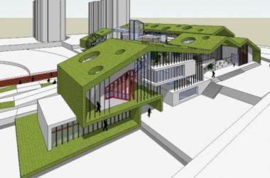 Sketchup学校模型|多层幼儿园学校,教育建筑,现代风格-BIM建筑网