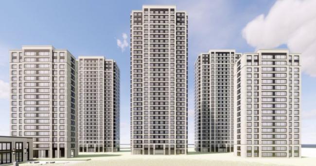 Sketchup住宅模型|高层住宅小区,现代风格 Sketchup住宅模型|高层住宅小区,现代风格