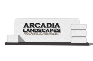 Sketchup素材模型|Logo景墙,现代风格,素材组件-BIM建筑网